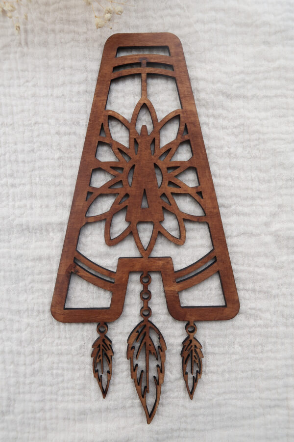 Buchstaben Traumfänger Palisander - Image 3
