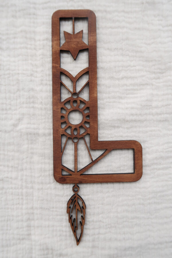 Buchstaben Traumfänger Palisander - Image 4
