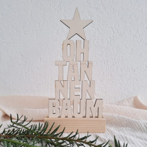 Weihnachtssteller Oh Tannenbaum Natur